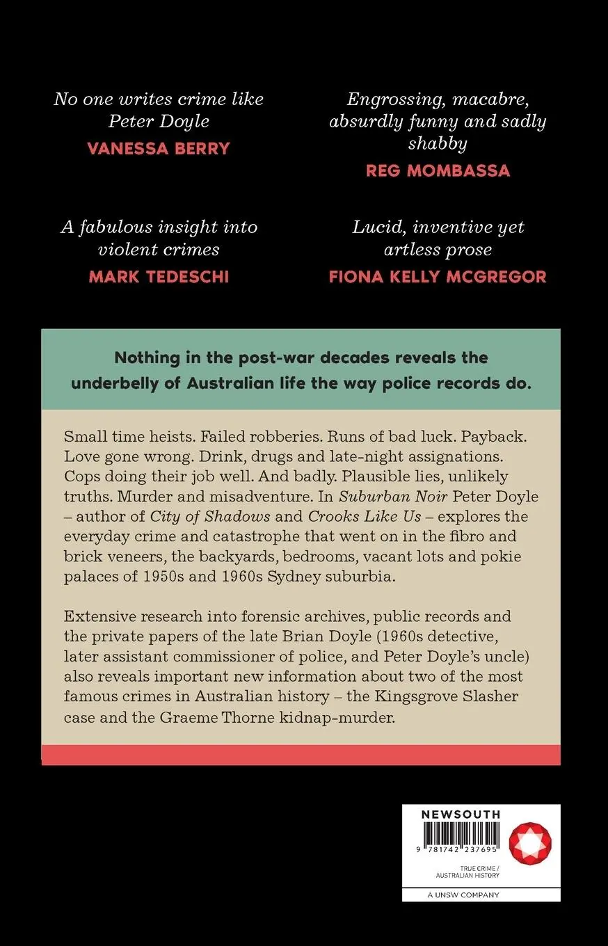 Rückseite: 9781742237695 | Suburban Noir | Crime and mishap in 1950s and 1960s Sydney | Doyle