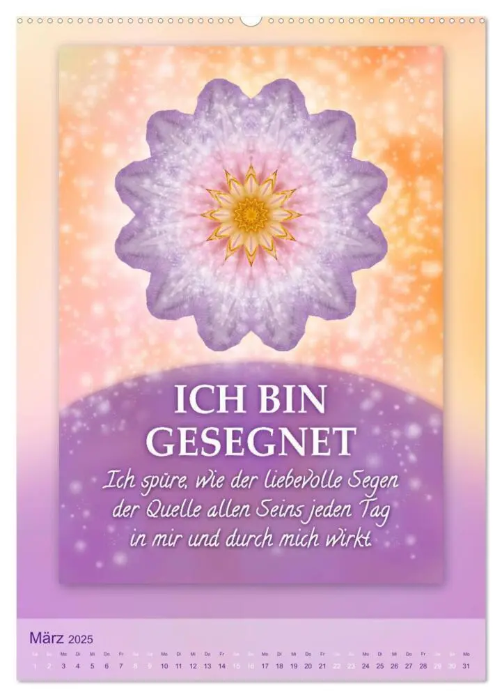 Bild: 9783435997695 | ICH BIN Licht und Liebe - Kalender (Wandkalender 2025 DIN A2 hoch),...