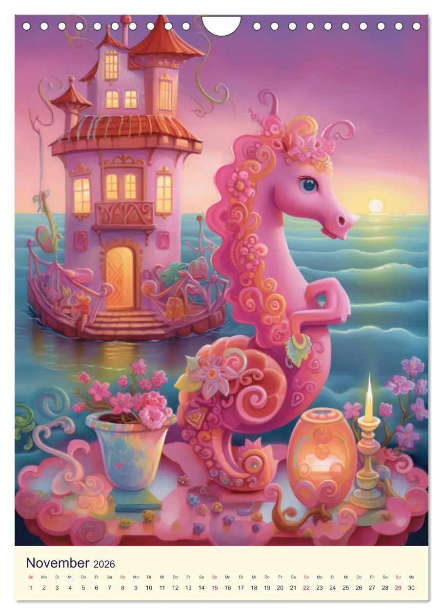 Bild: 9783516317695 | Rosa Traumland. Zauberhafte Wunderwelt (Wandkalender 2026 DIN A4...