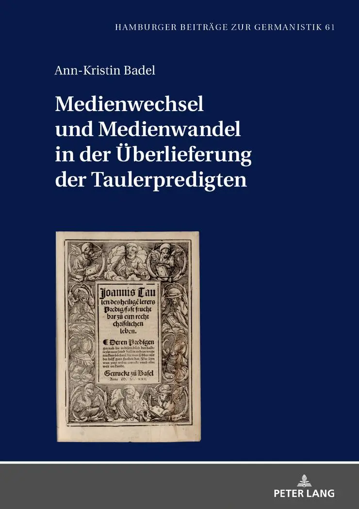 Cover: 9783631777695 | Medienwechsel und Medienwandel in der Überlieferung der...
