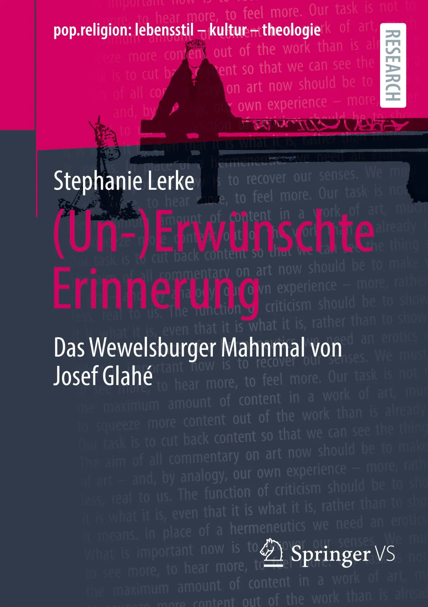Cover: 9783658437695 | (Un-)Erwünschte Erinnerung | Das Wewelsburger Mahnmal von Josef Glahé