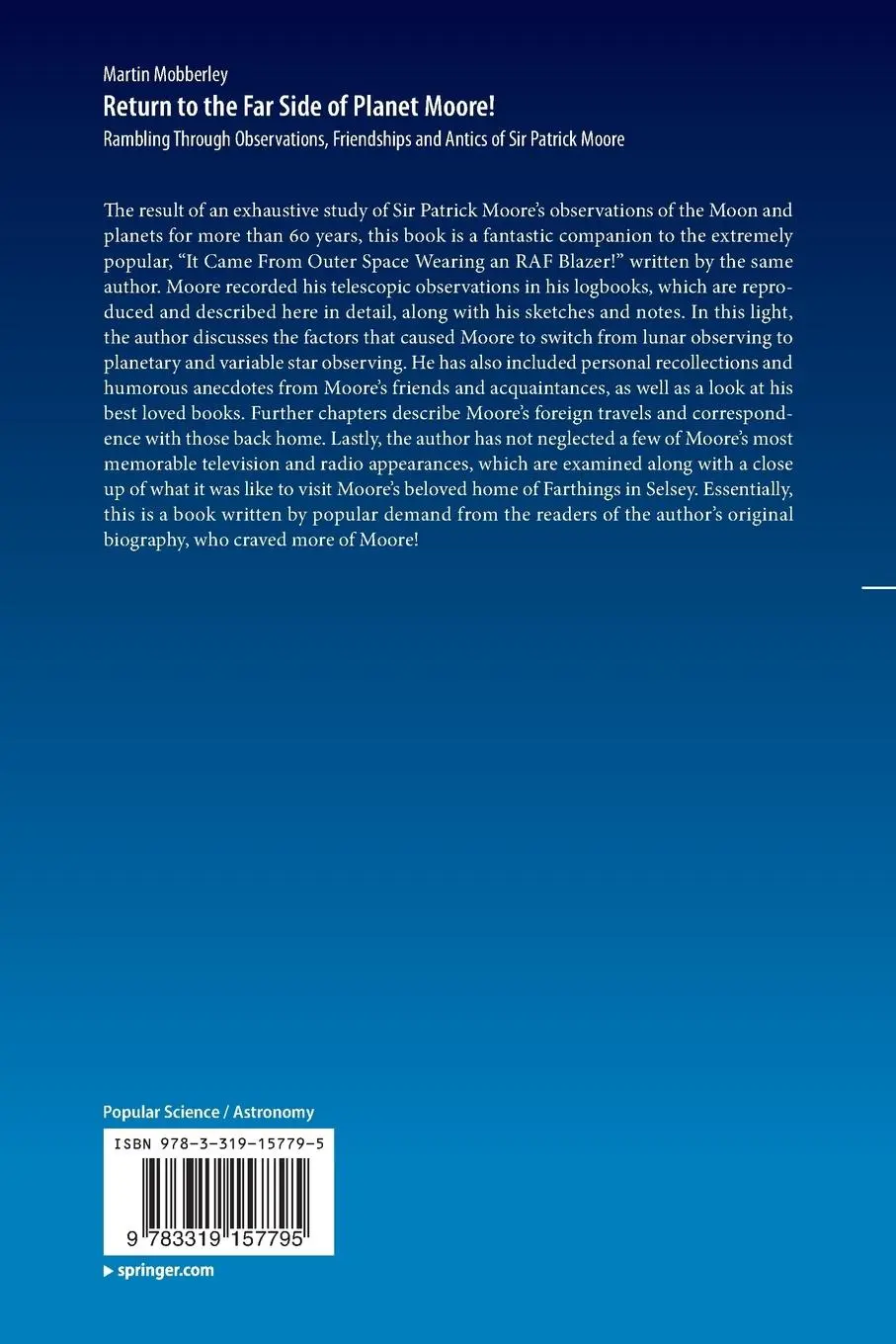 Rückseite: 9783319157795 | Return to the Far Side of Planet Moore! | Martin Mobberley | Buch