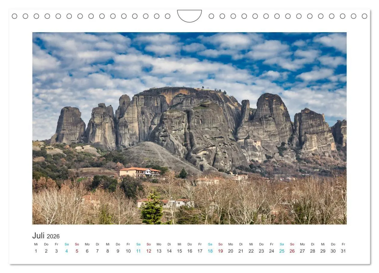 Bild: 9783457697795 | Meteora - Dem Himmel so nah (Wandkalender 2026 DIN A4 quer),...