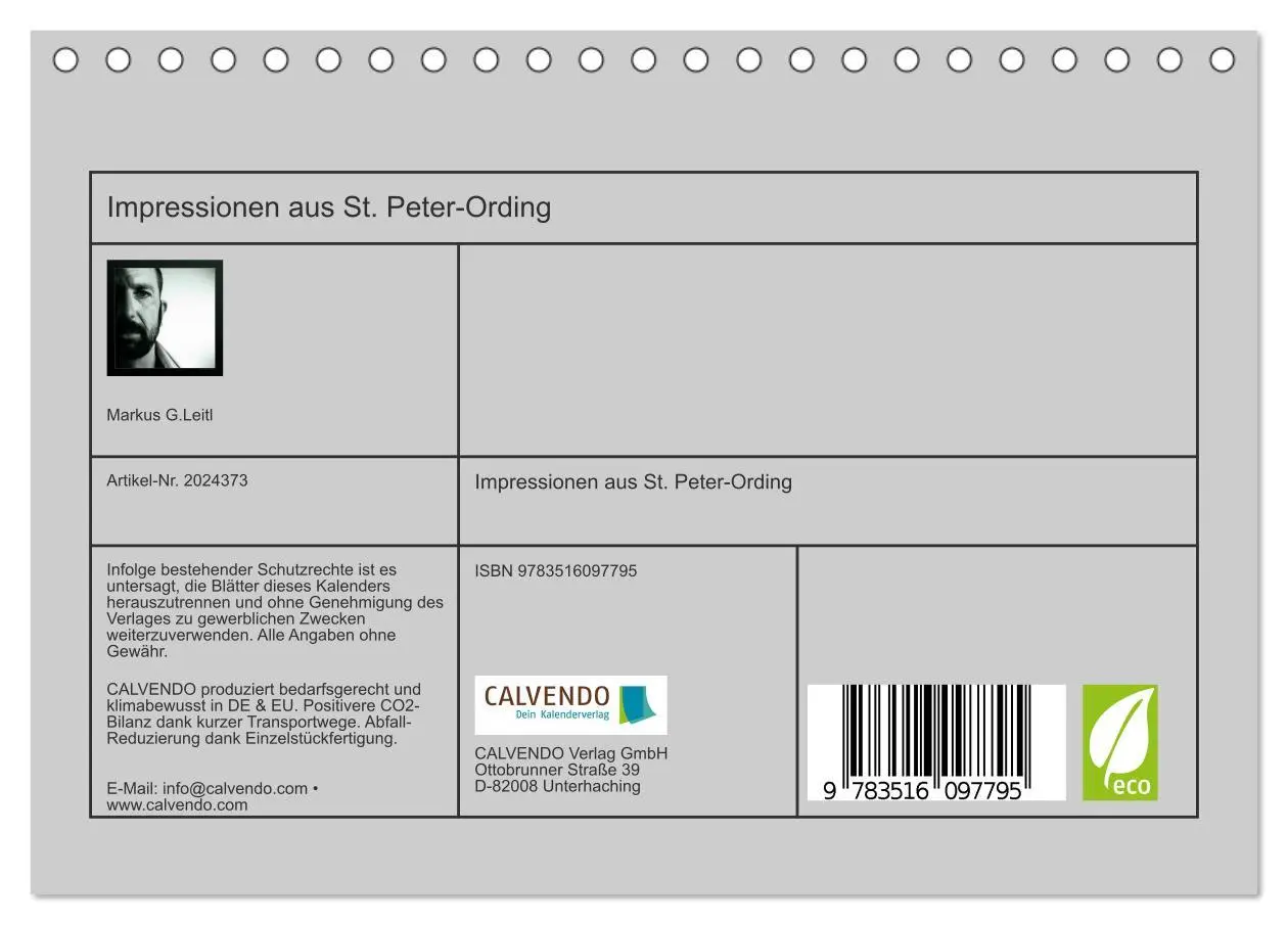 Bild: 9783516097795 | Impressionen aus St. Peter-Ording (Tischkalender 2026 DIN A5 quer),...