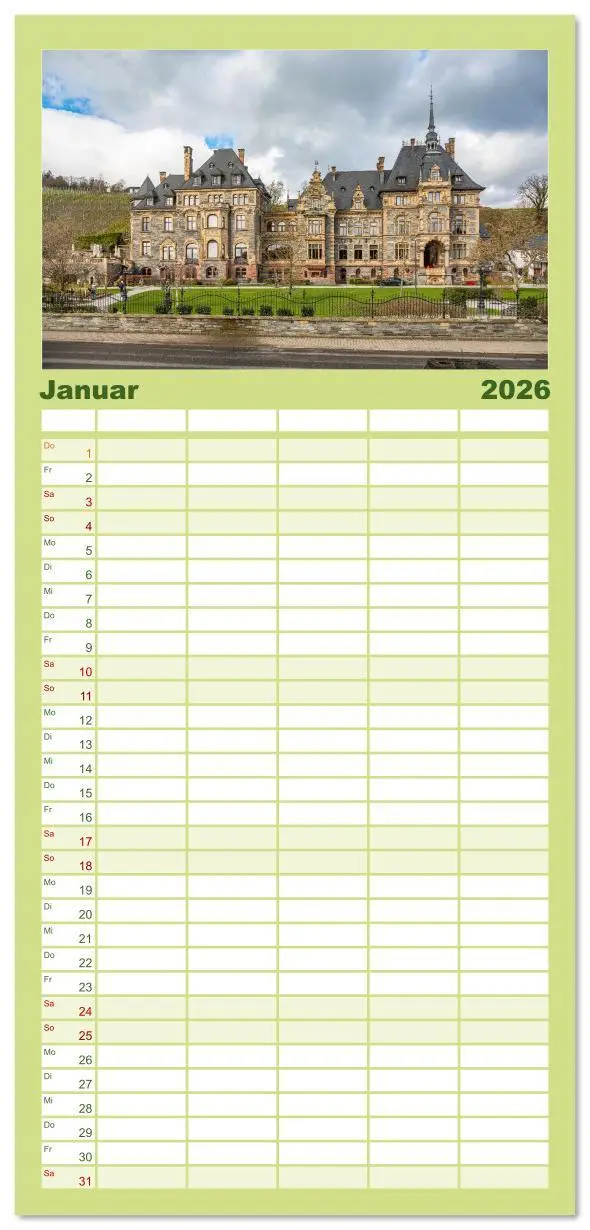 Bild: 9783516617795 | Familienplaner 2026 - Moselansichten mit 5 Spalten (Wandkalender,...