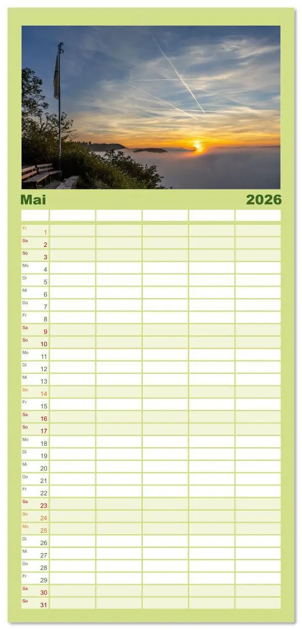 Bild: 9783516617795 | Familienplaner 2026 - Moselansichten mit 5 Spalten (Wandkalender,...