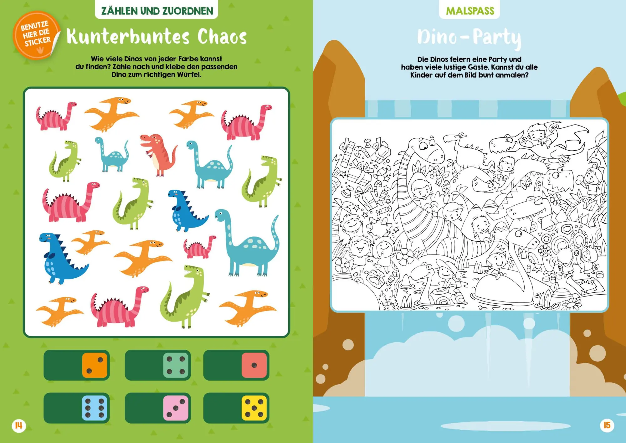Bild: 9783745927795 | Mein bunter XXL-Ferienspaß: Dinos und Ritter - 3 Kreativbücher im...