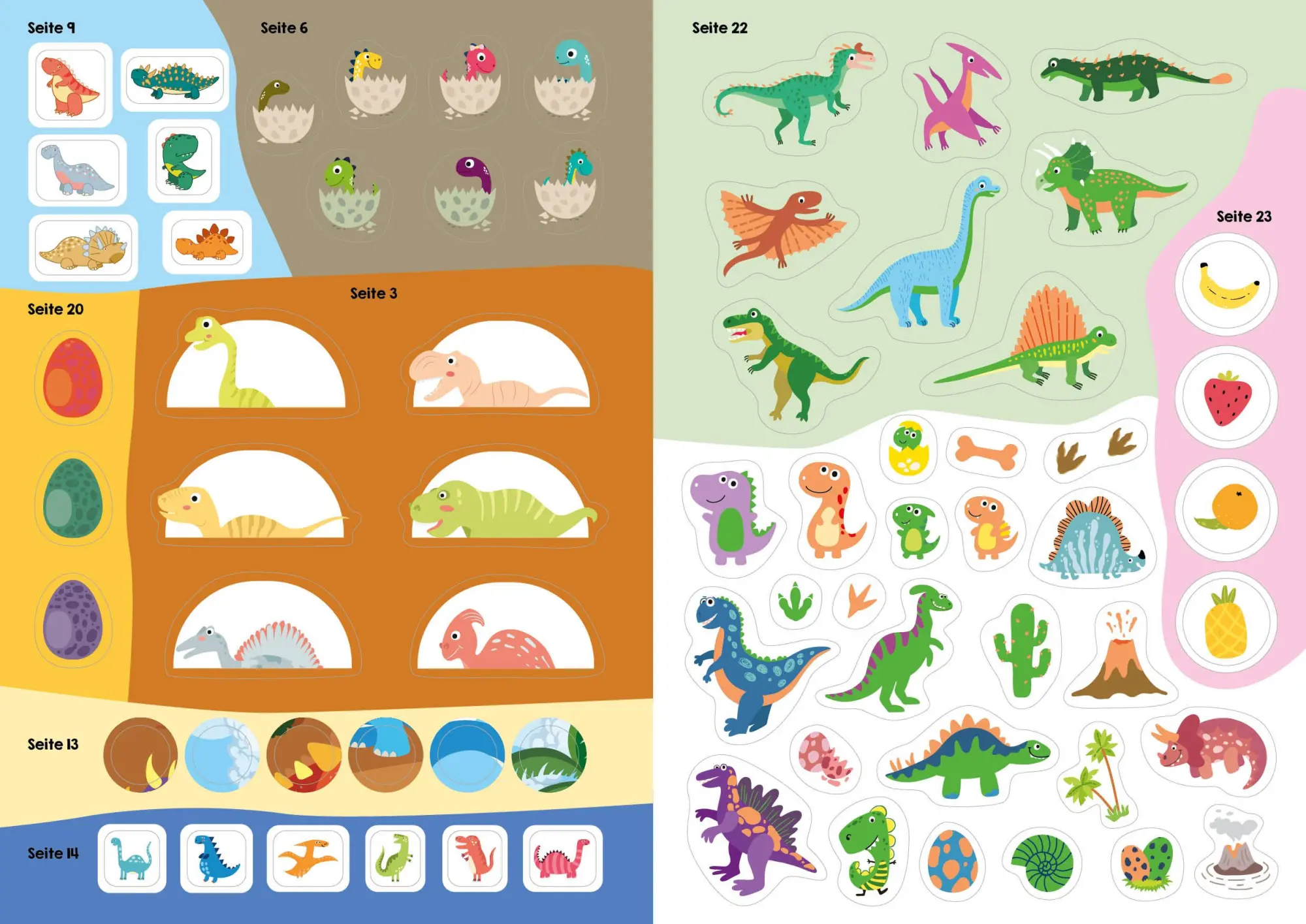 Bild: 9783745927795 | Mein bunter XXL-Ferienspaß: Dinos und Ritter - 3 Kreativbücher im...