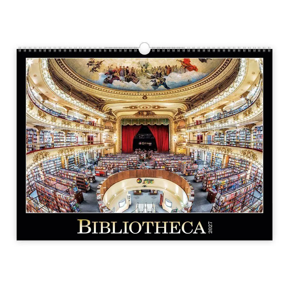 Cover: 9783988027795 | TRÖTSCH - Wandkalender Bibliotheca 2027 | Wandkalender | KG | Kalender