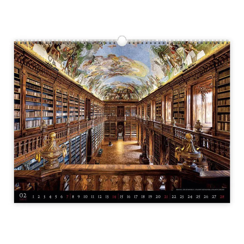 Bild: 9783988027795 | TRÖTSCH - Wandkalender Bibliotheca 2027 | Wandkalender | KG | Kalender