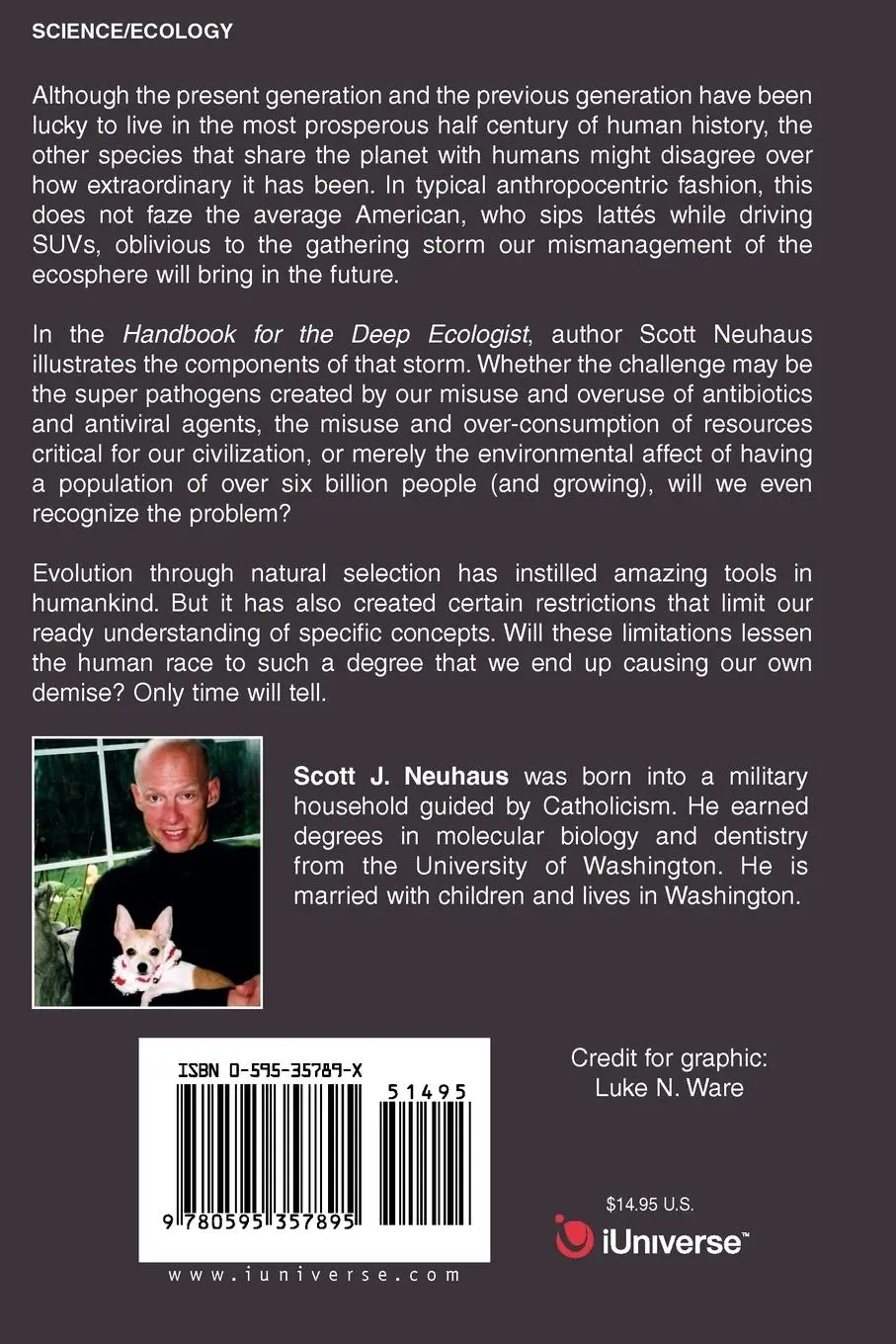 Rückseite: 9780595357895 | Handbook For the Deep Ecologist | Scott Neuhaus | Taschenbuch | 2005