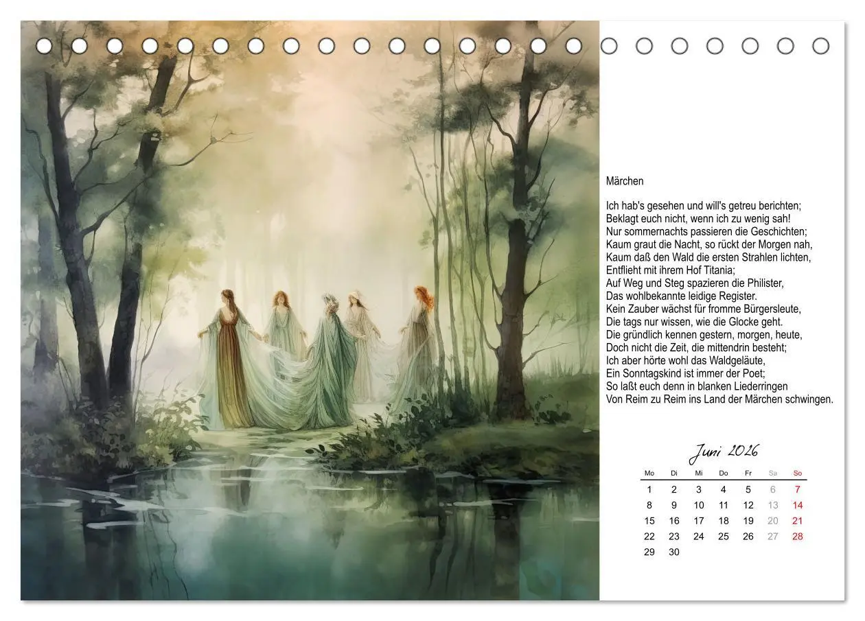 Bild: 9783457517895 | Gedichte von Theodor Storm (Tischkalender 2026 DIN A5 quer),...
