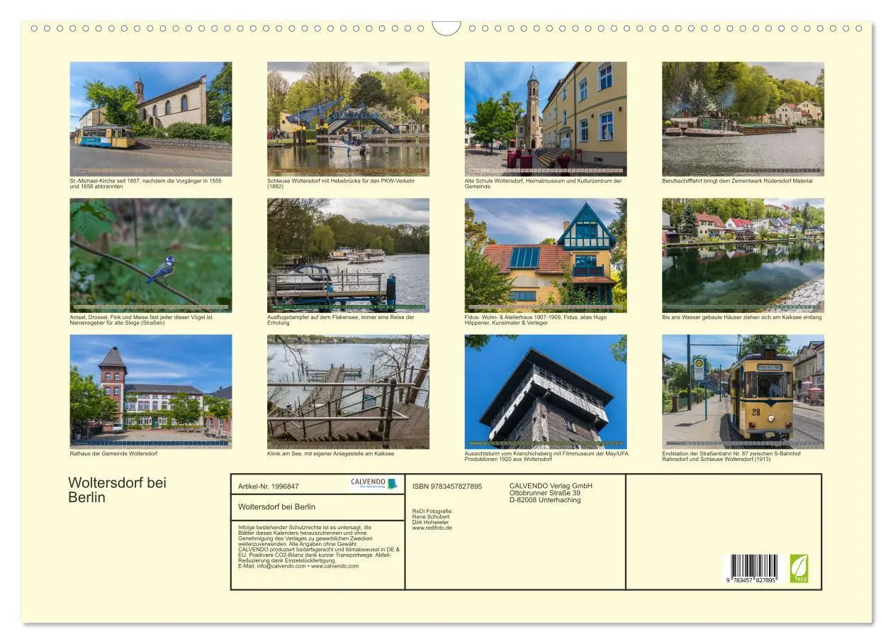 Bild: 9783457827895 | Woltersdorf bei Berlin (Wandkalender 2026 DIN A2 quer), CALVENDO...