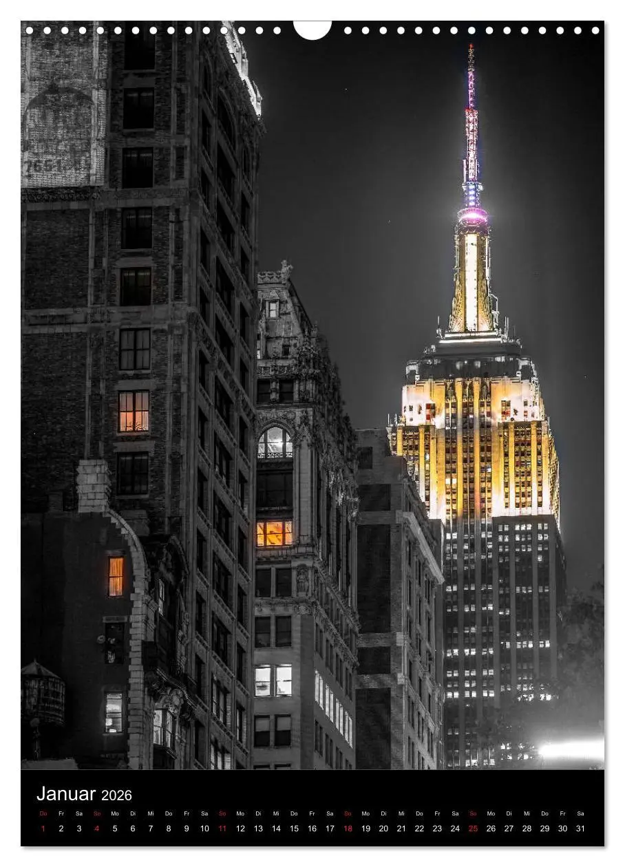 Bild: 9783516397895 | New York City - Color Glow Edition (Wandkalender 2026 DIN A3 hoch),...