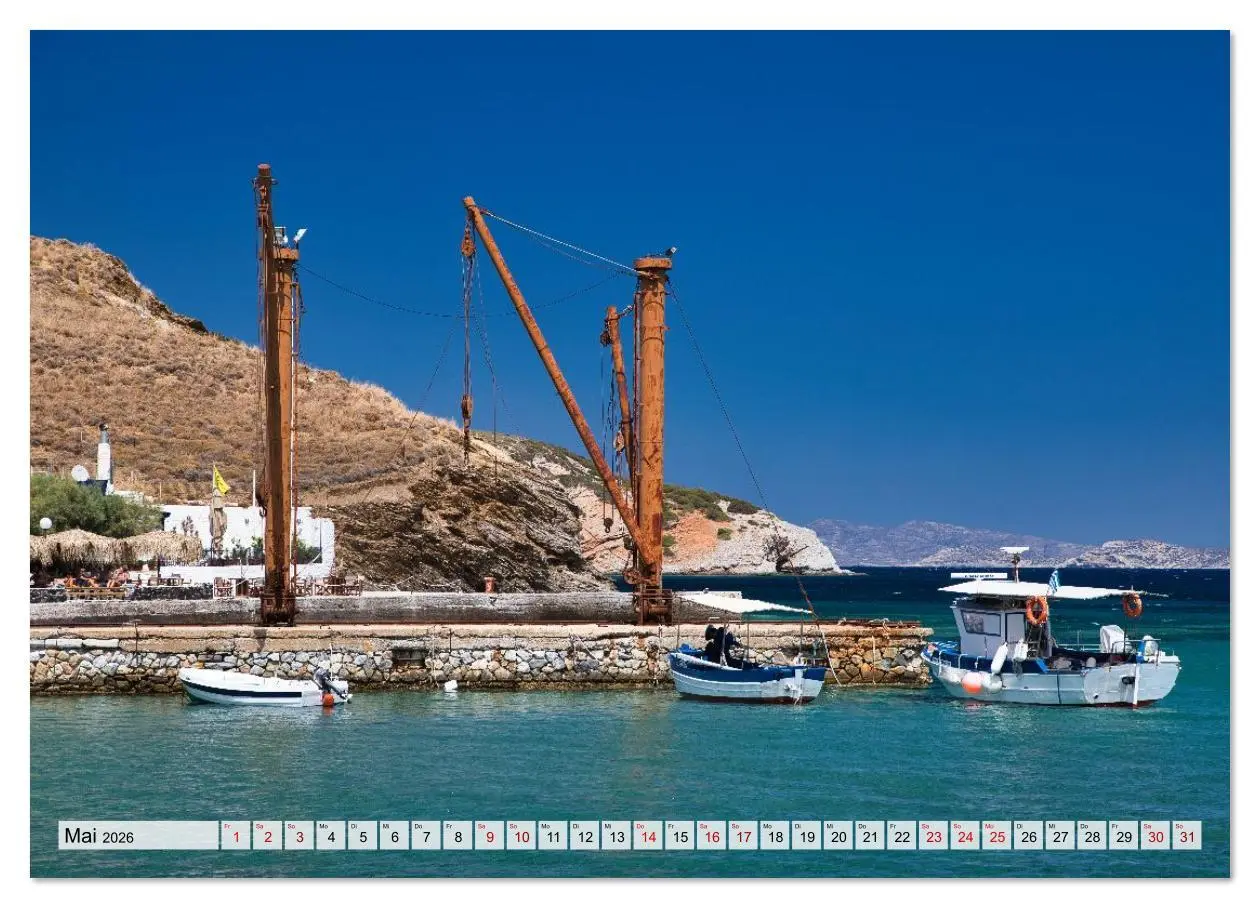 Bild: 9783516607895 | Die Insel Naxos - Ein Traum in blau und weiß (Wandkalender 2026 DIN...