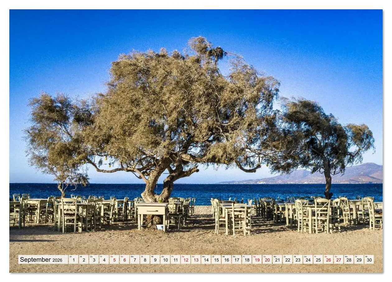 Bild: 9783516607895 | Die Insel Naxos - Ein Traum in blau und weiß (Wandkalender 2026 DIN...