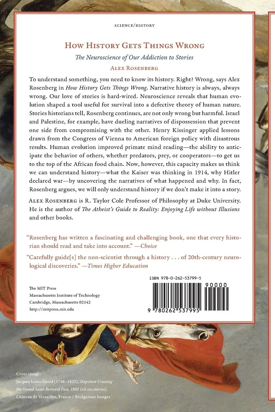 Rückseite: 9780262537995 | How History Gets Things Wrong | Alex Rosenberg | Taschenbuch | 2019