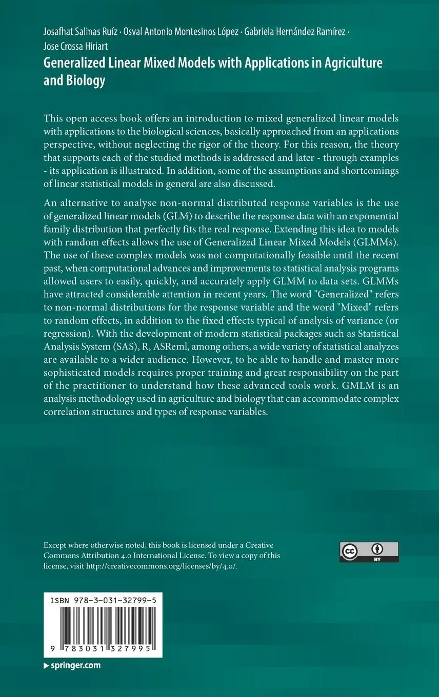 Rückseite: 9783031327995 | Generalized Linear Mixed Models with Applications in Agriculture...