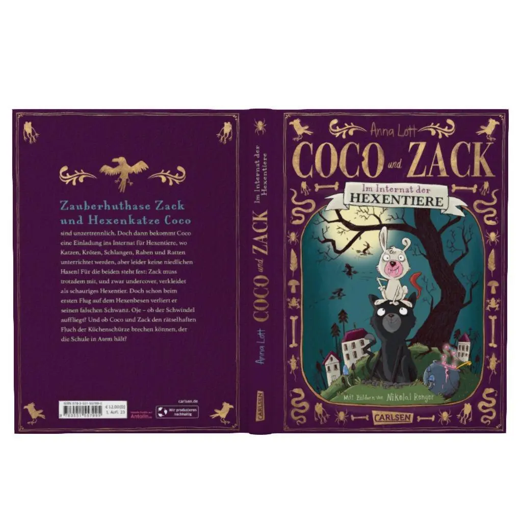 Bild: 9783551557995 | Coco und Zack: Coco und Zack - Im Internat der Hexentiere. | Anna Lott