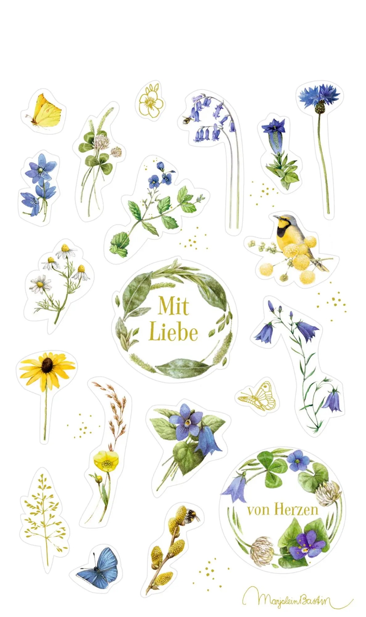 Bild: 4050003958095 | Sticker und Etiketten - Stickerbogen mit 100 Stickern | Bastin | Buch