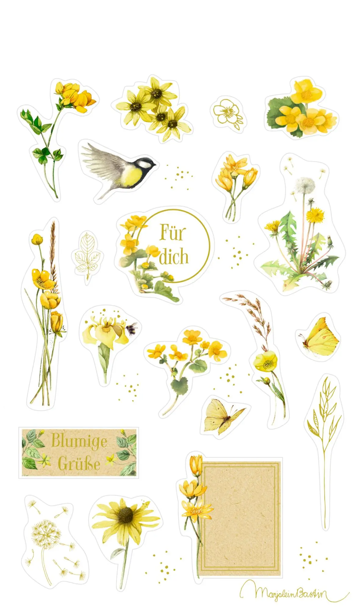 Bild: 4050003958095 | Sticker und Etiketten - Stickerbogen mit 100 Stickern | Bastin | Buch