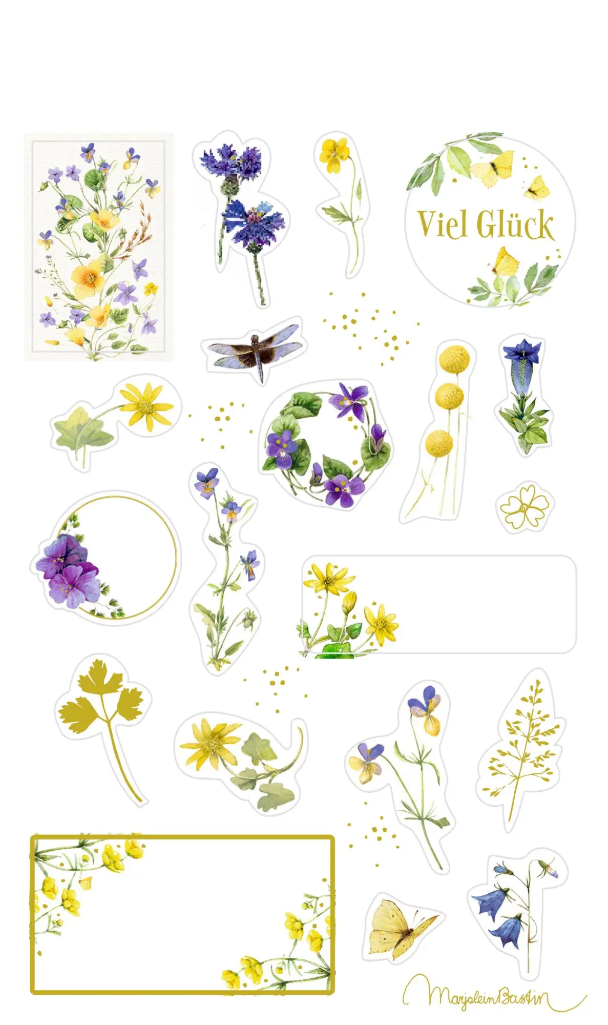Bild: 4050003958095 | Sticker und Etiketten - Stickerbogen mit 100 Stickern | Bastin | Buch