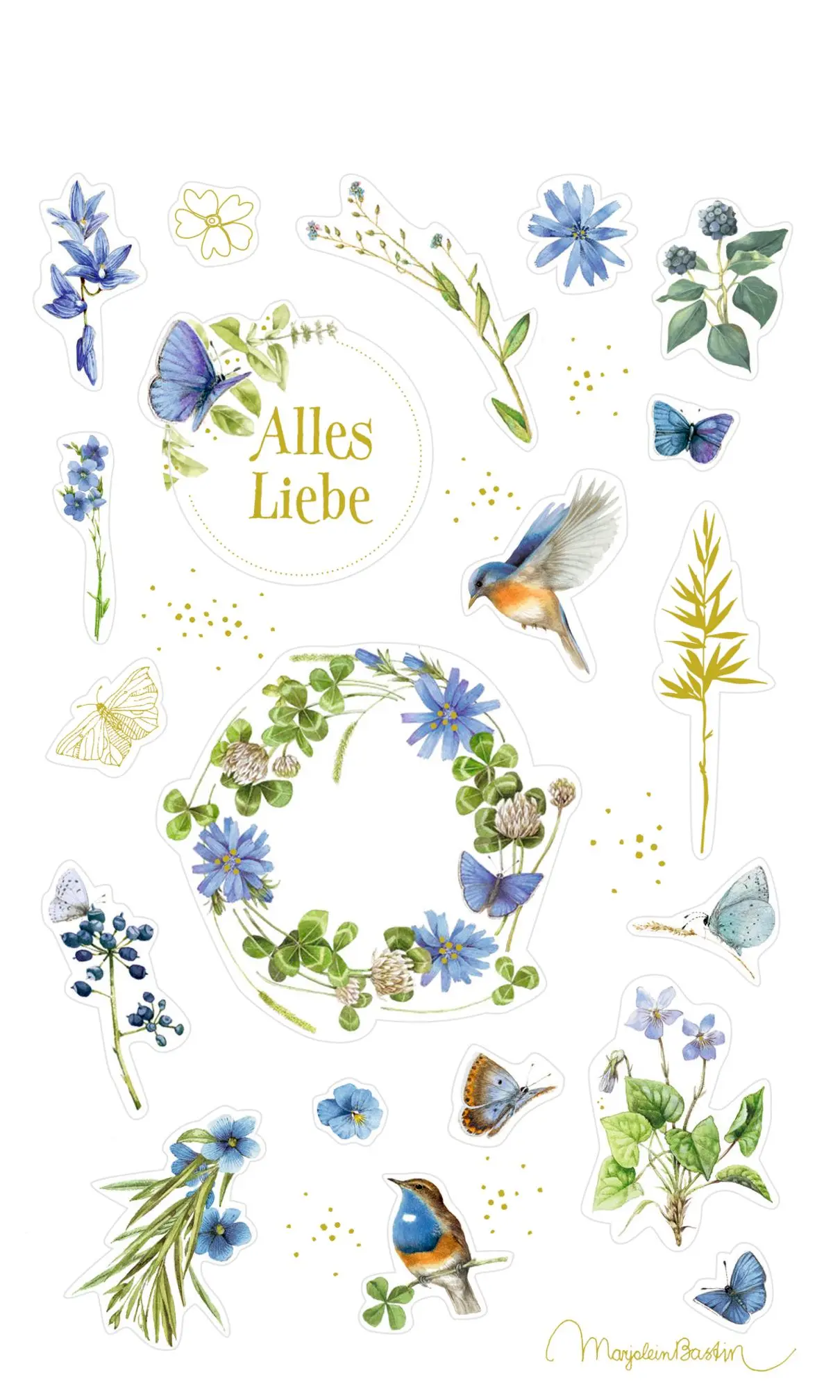 Bild: 4050003958095 | Sticker und Etiketten - Stickerbogen mit 100 Stickern | Bastin | Buch
