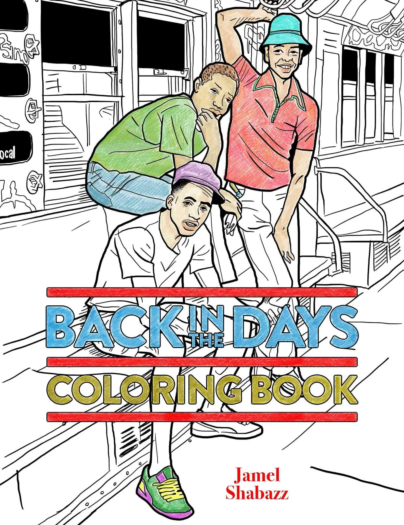 Cover: 9781576878095 | Back in the Days Coloring Book | Jamel Shabazz | Taschenbuch | 36 S.