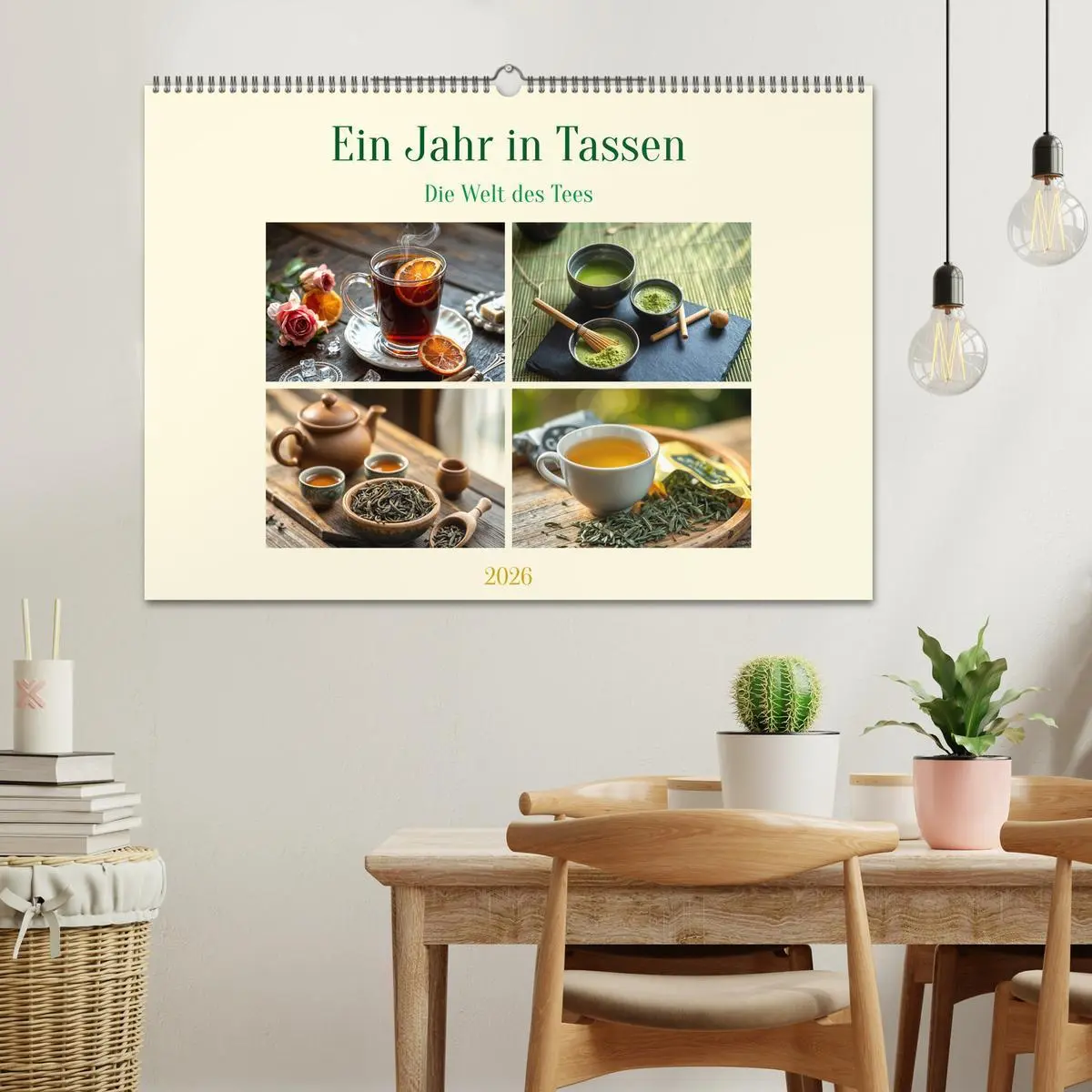 Bild: 9783457328095 | Ein Jahr in Tassen - Die Welt des Tees (Wandkalender 2026 DIN A2...