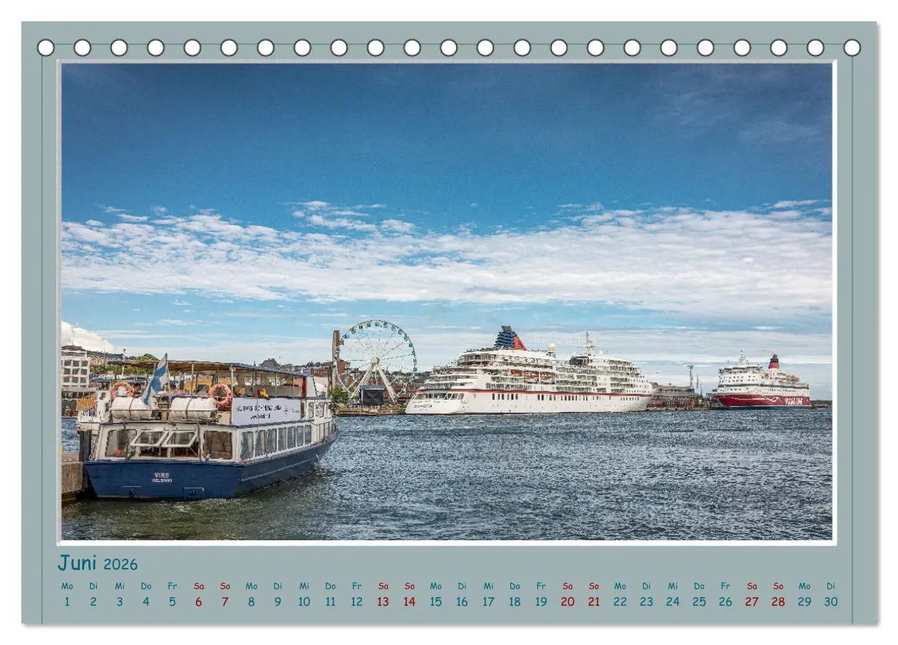 Bild: 9783457568095 | HELSINKI CITY (Tischkalender 2026 DIN A5 quer), CALVENDO...