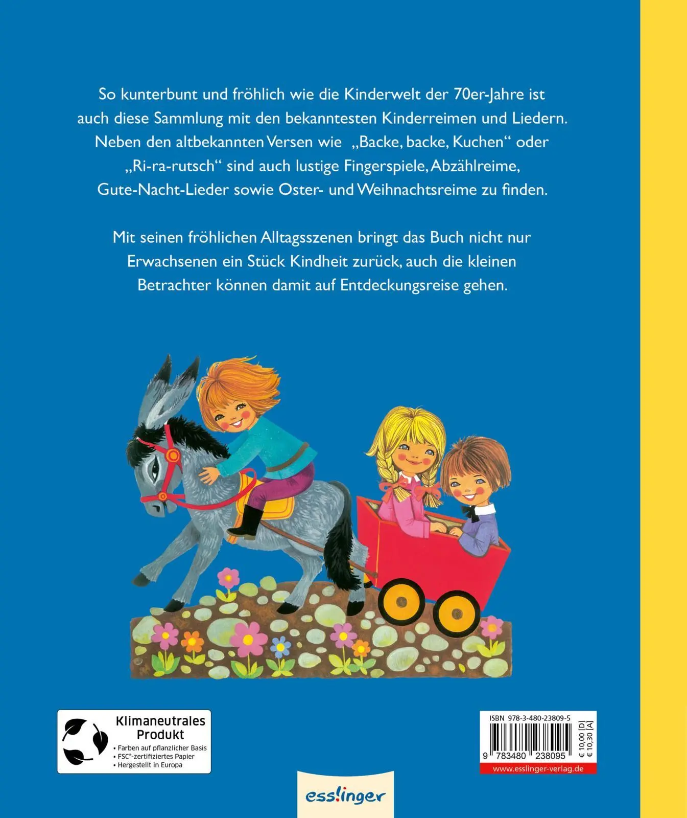 Rückseite: 9783480238095 | Kinderbücher aus den 1970er-Jahren: Das große Buch der Kinderreime