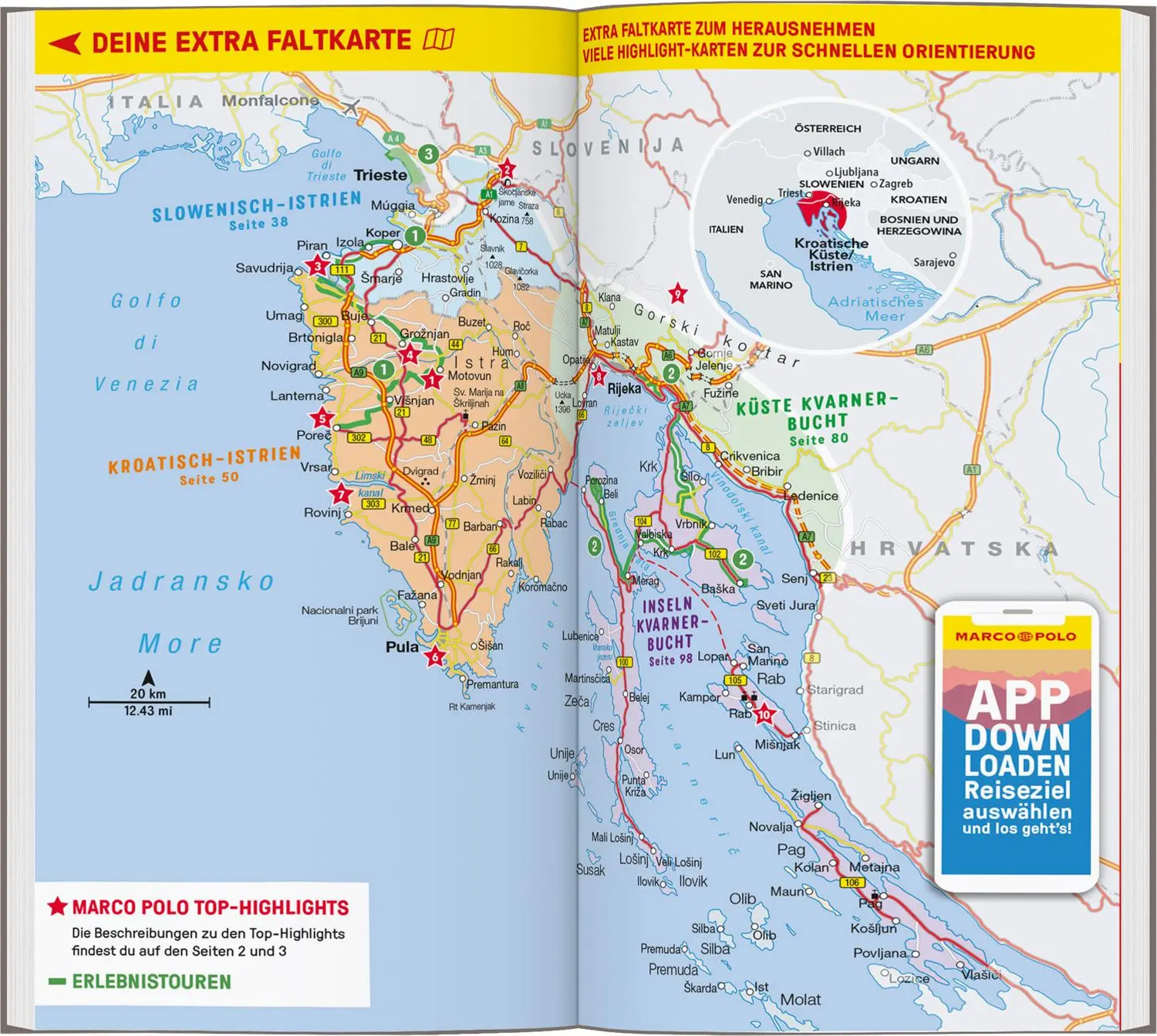 Bild: 9783829738095 | MARCO POLO Reiseführer Kroatische Küste Istrien, Kvarner | Taschenbuch