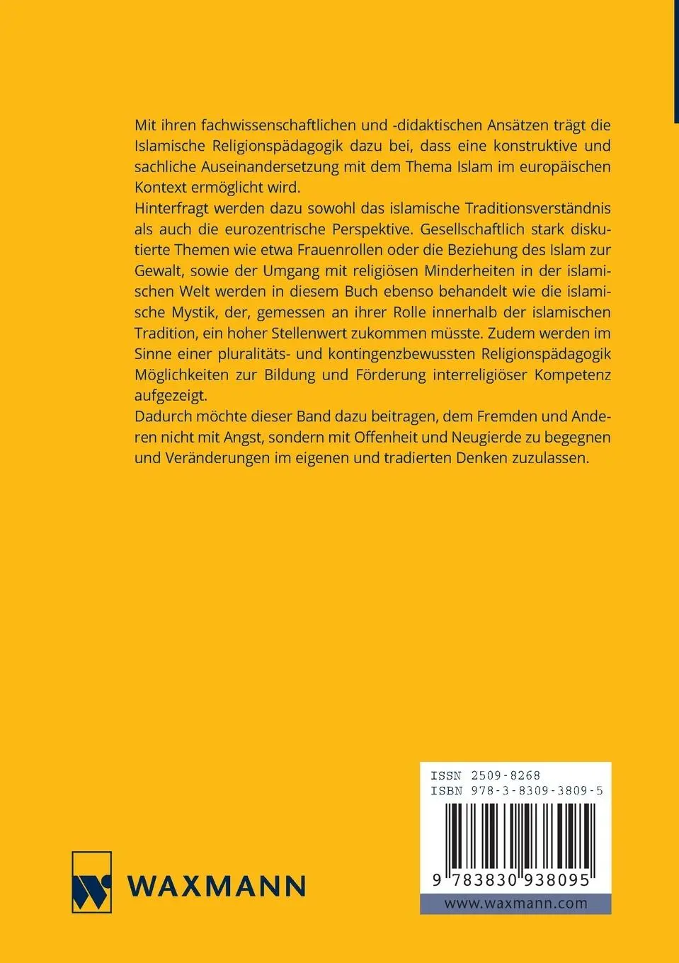 Rückseite: 9783830938095 | Islam in Europa | Begegnungen, Konflikte und Lösungen | Sejdini | Buch