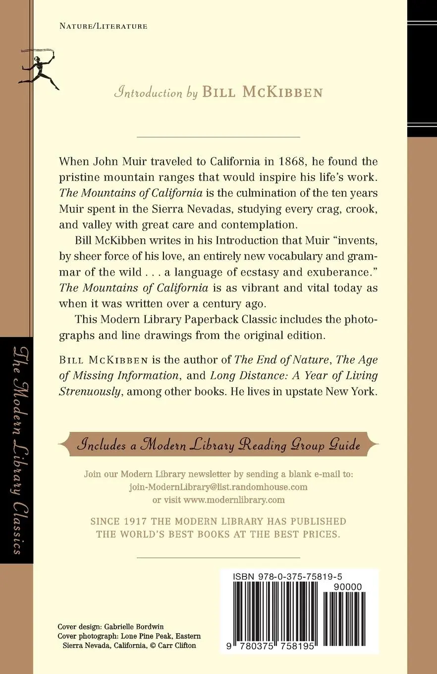 Rückseite: 9780375758195 | The Mountains of California | John Muir | Taschenbuch | Englisch