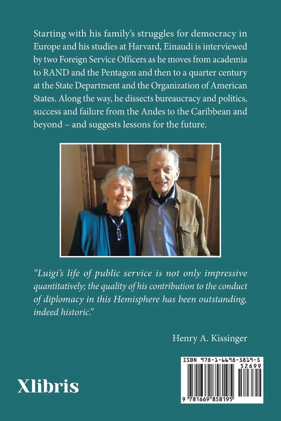 Rückseite: 9781669858195 | Learning Diplomacy | An Oral History | Luigi R. Einaudi | Taschenbuch