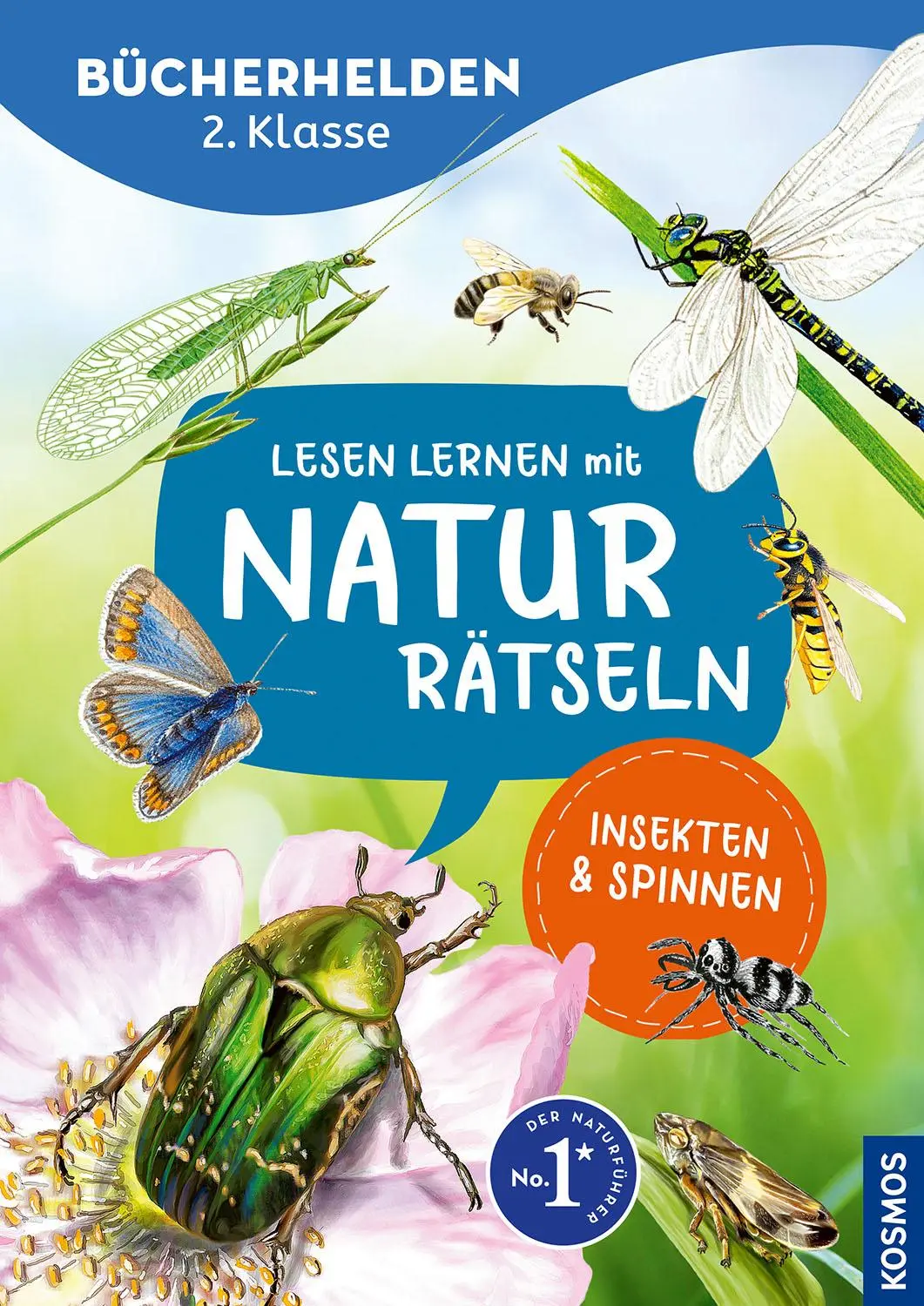Cover: 9783440178195 | Lesen lernen mit Naturrätseln, Bücherhelden 2. Klasse, Insekten &amp;...