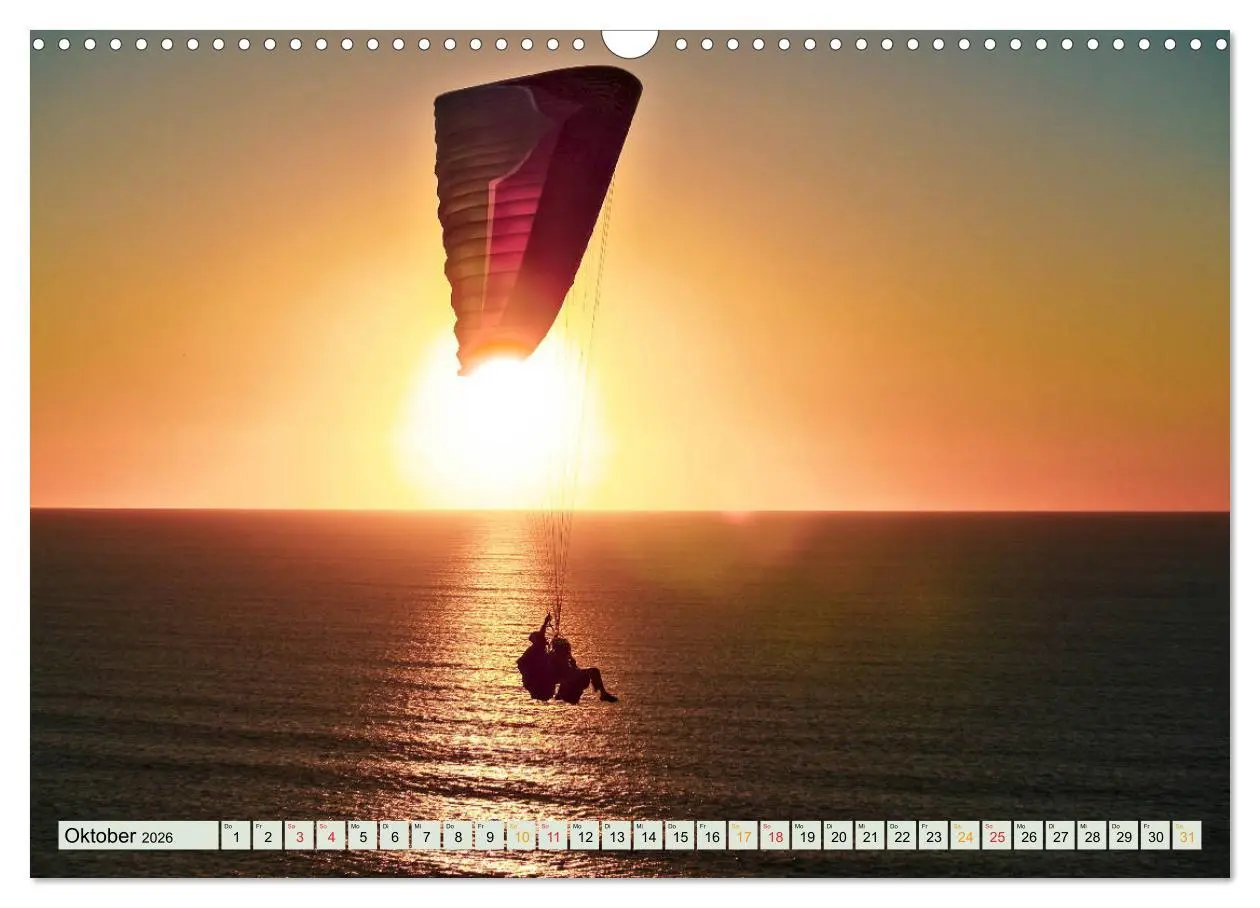 Bild: 9783457798195 | Paragliding - Mut zum Abenteuer (Wandkalender 2026 DIN A3 quer),...