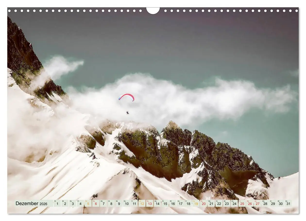 Bild: 9783457798195 | Paragliding - Mut zum Abenteuer (Wandkalender 2026 DIN A3 quer),...