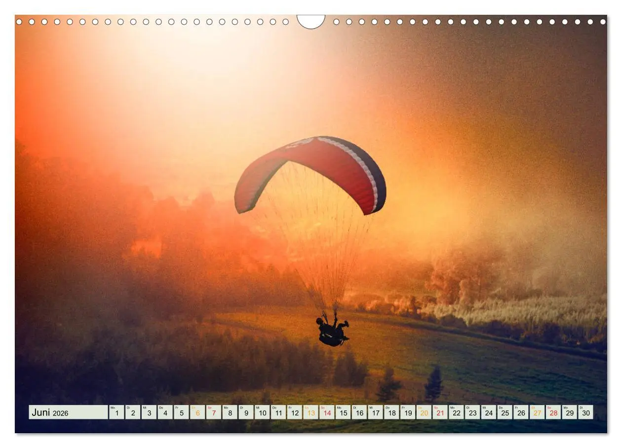 Bild: 9783457798195 | Paragliding - Mut zum Abenteuer (Wandkalender 2026 DIN A3 quer),...