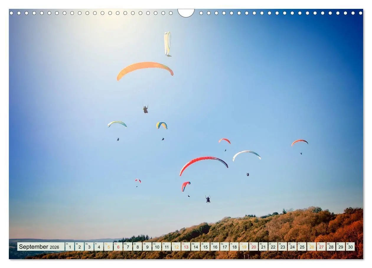 Bild: 9783457798195 | Paragliding - Mut zum Abenteuer (Wandkalender 2026 DIN A3 quer),...