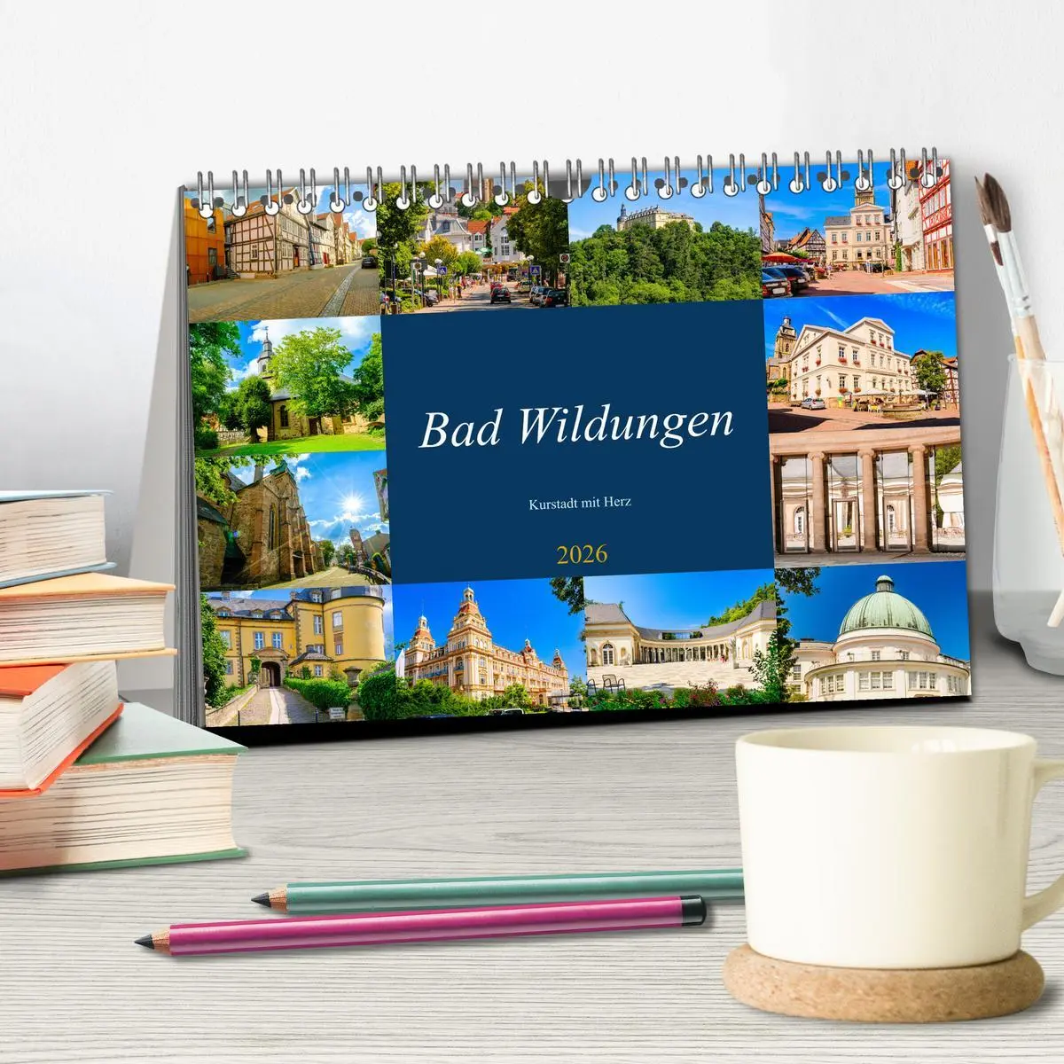 Bild: 9783457868195 | Bad Wildungen, Kurstadt mit Herz (Tischkalender 2026 DIN A5 quer),...