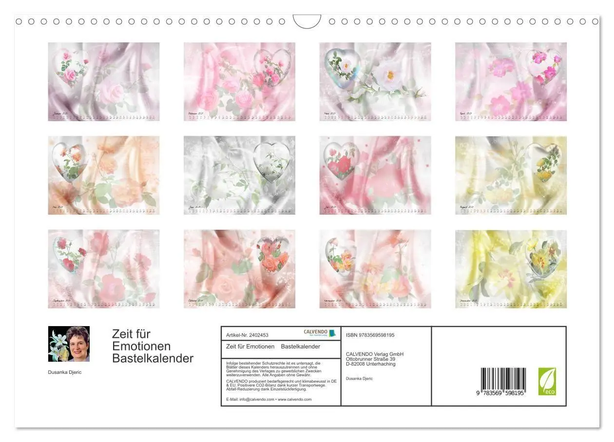 Bild: 9783569598195 | Zeit für Emotionen Bastelkalender (Wandkalender 2027 DIN A3 quer),...