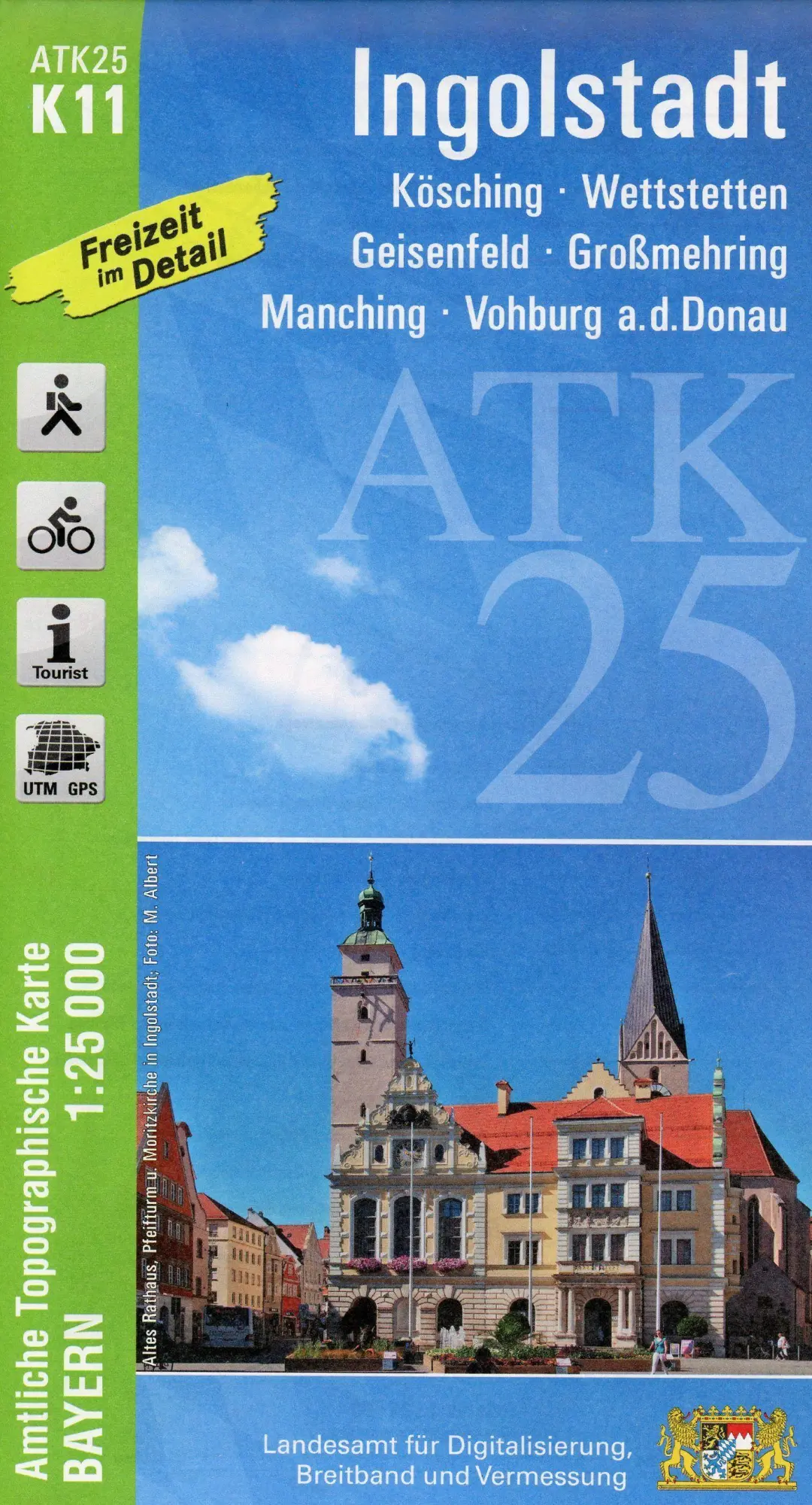Cover: 9783899338195 | Ingolstadt 1 : 25 000 | (Land-)Karte | Deutsch | 2020 | LDBV Bayern