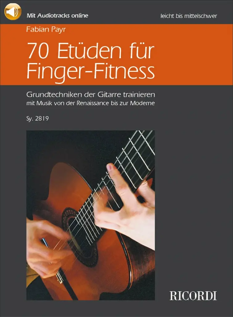 Cover: 9790204228195 | 70 Etüden für Finger-Fitness (+CD +Audio Online) für Gitarre | 2017