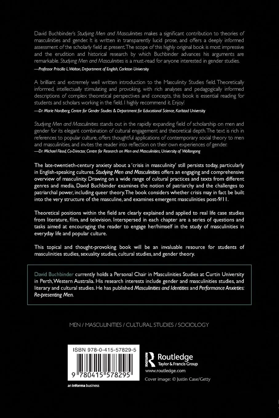 Rückseite: 9780415578295 | Studying Men and Masculinities | David Buchbinder | Taschenbuch | 2012