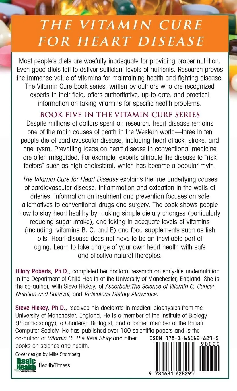 Rückseite: 9781681628295 | The Vitamin Cure for Heart Disease | Hilary Roberts (u. a.) | Buch