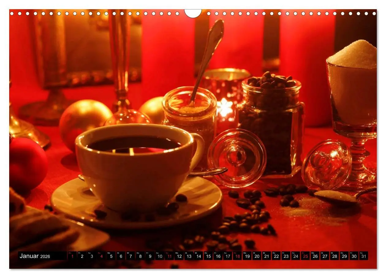 Bild: 9783516018295 | Feine Kaffeevariationen (Wandkalender 2026 DIN A3 quer), CALVENDO...