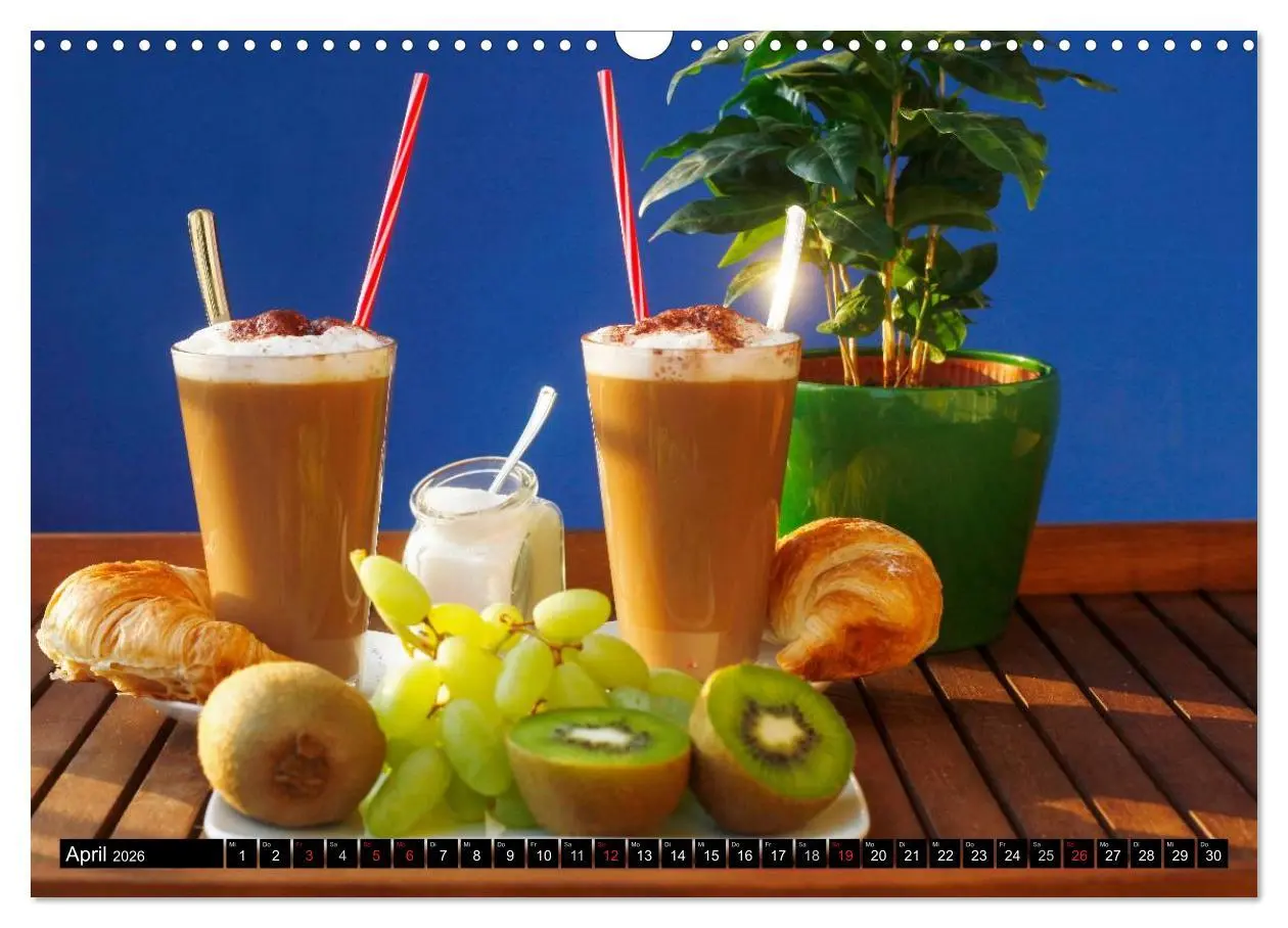 Bild: 9783516018295 | Feine Kaffeevariationen (Wandkalender 2026 DIN A3 quer), CALVENDO...