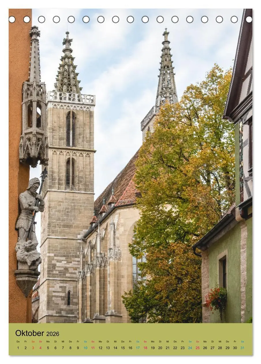 Bild: 9783516328295 | Rothenburg ob der Tauber (Tischkalender 2026 DIN A5 hoch), CALVENDO...