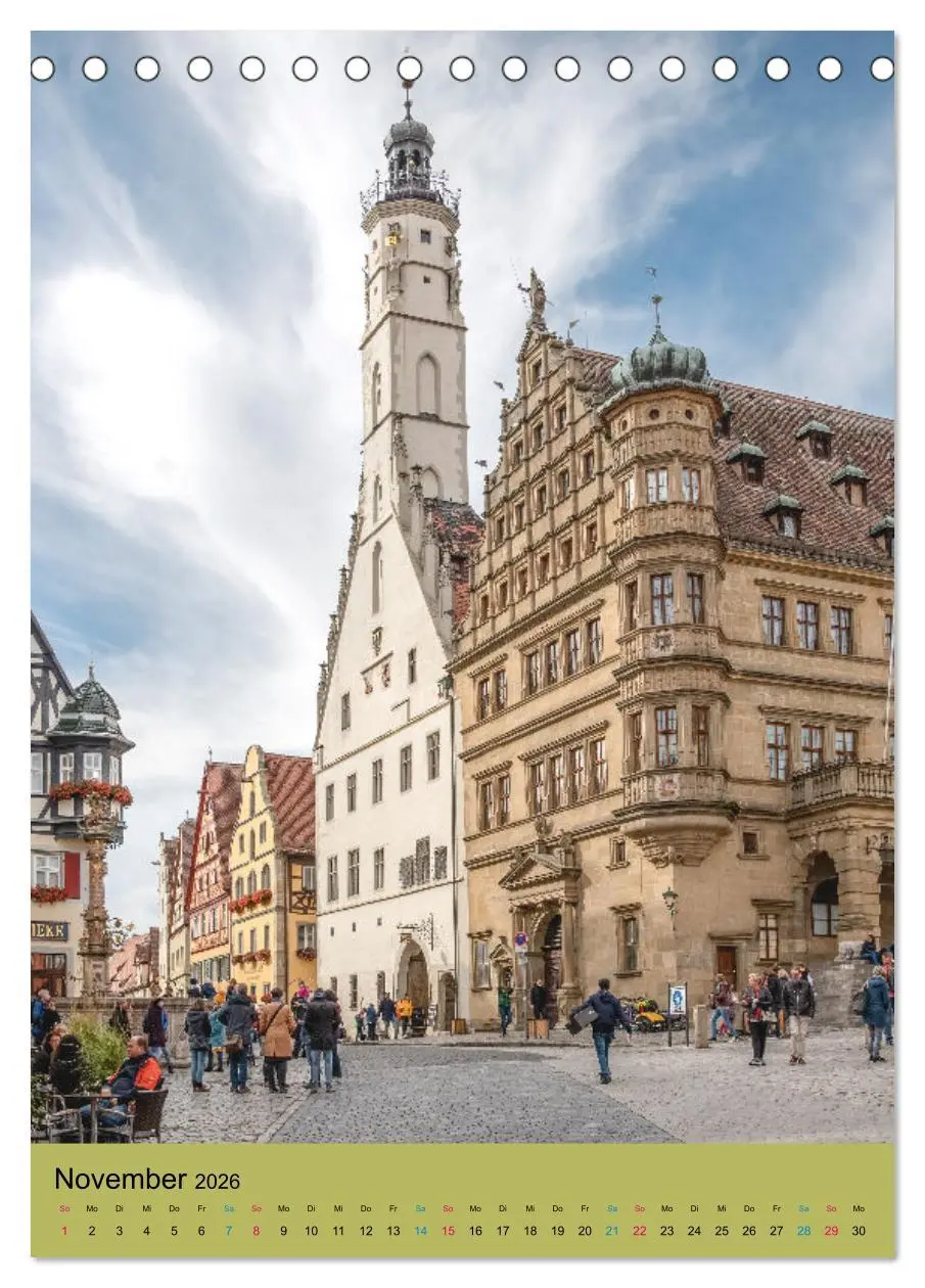 Bild: 9783516328295 | Rothenburg ob der Tauber (Tischkalender 2026 DIN A5 hoch), CALVENDO...